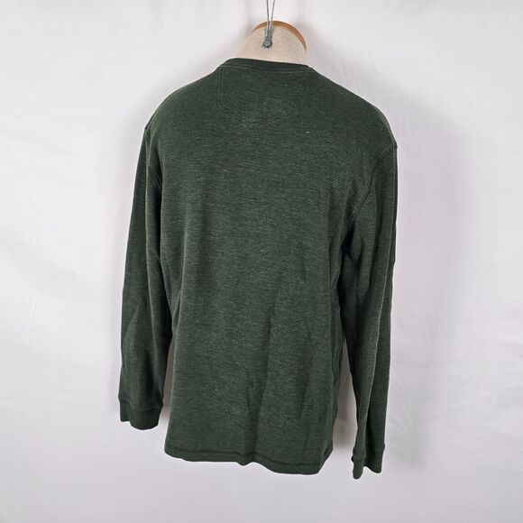Eddie Bauer Sweatshirt Men's M Green Elk Print Long Sleeve Crew Neck - Picture 12 of 13